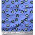 thumbnail image 1 of Soimoi Polyester Crepe Fabric Dart Board Sports Print Fabric by The Yard 42 Inch Wide, 1 of 3