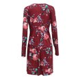 thumbnail image 3 of Matchstick Women's Floral Printed Long Sleeve Midi Dress, 3 of 5