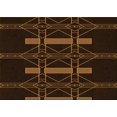 thumbnail image 1 of Ahgly Company Machine Washable Indoor Rectangle Transitional Saddle Brown Area Rugs, 2' x 3', 1 of 7