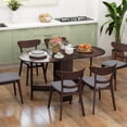 thumbnail image 2 of HOMCOM Foldable Dining Table, Oval Drop Leaf Table for Kitchen, Dining Room, 2 of 10