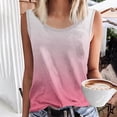 thumbnail image 2 of Dealovy Plus Size Tank Tops for Women Sleeveless Round Neck Basic Top Gradient Color Dressy Blouses, 2 of 4