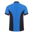 thumbnail image 2 of TiaoBug Unisex Chef Jacket Double Breasted Short Sleeve Chef Coat Hotel Restaurant Kitchen Work Wear Blue S, 2 of 5