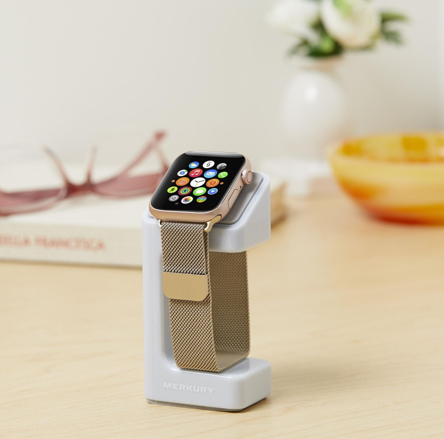Bracelet à maillons de chaîne en métal de onn. pour Apple Watch 38 mm, 40 mm, 41 mm