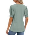 thumbnail image 3 of Économies d'Été Kcavykas Blouses pour Femmes, Hauts Imprimés Mode pour Femmes Manches Courtes Blouse Amusante Col Rond T-Shirt Débardeur, 3 of 4