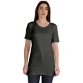 thumbnail image 1 of Inkmeso Plain Basic Tshirt Long Length Tee Short Sleeve Workout Top For Women, 1 of 9