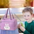 thumbnail image 1 of Mefallenssiah Back to School Handheld Picnic Bag with Rice Insulation Bag Bento Bag Cloth Lunch Box Bag Meal Bag, 1 of 5