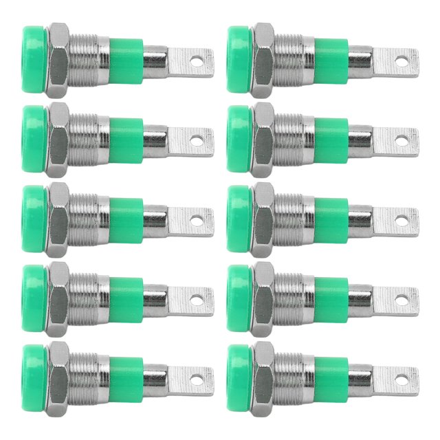 Banana Socket, Banana Plug, 4mm Electrical Conductivity Stable Transmission Connector Terminals For Industrial Equipment 10Pcs