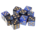 thumbnail image 4 of Milaget dés Six Faces D6 Ensemble de dés Numériques pour Jeu RPG Bleu Noir, 4 of 6