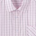 thumbnail image 4 of JDQJBZ Mens Hooded Shirt Check Print Short Sleeve Button Front Casual Summer Tee, 4 of 5