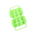 thumbnail image 1 of Agiferg Portable 6 Eggs Plastic Container Holder Folding Egg Storage Box Handle Case, 1 of 4