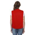 thumbnail image 2 of TOPTIE Volunteer Apron Vest Two Pockets Supermarket Cobbler Vest-Red-XL, 2 of 6