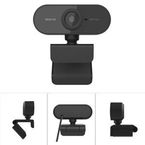 Webcam avec Microphone 1080P HD Streaming USB Webcam ordinateur [Plug et jouer] pour PC Conférence vidéo/Appel/Gaming Ordinateur portable/Desktop Mac Skype/YouTube/Zoom/Facetime