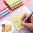thumbnail image 2 of IMENGL Clearance! Lined Sticky Notes 6 Pads 3X3 Inches Aesthetic Pads with Lines Neutral Boho Self Stick Note Pads Perfect for Home School Desk Accessories 100 Sheets/Pad 6 One Size Multi-Color, 2 of 9