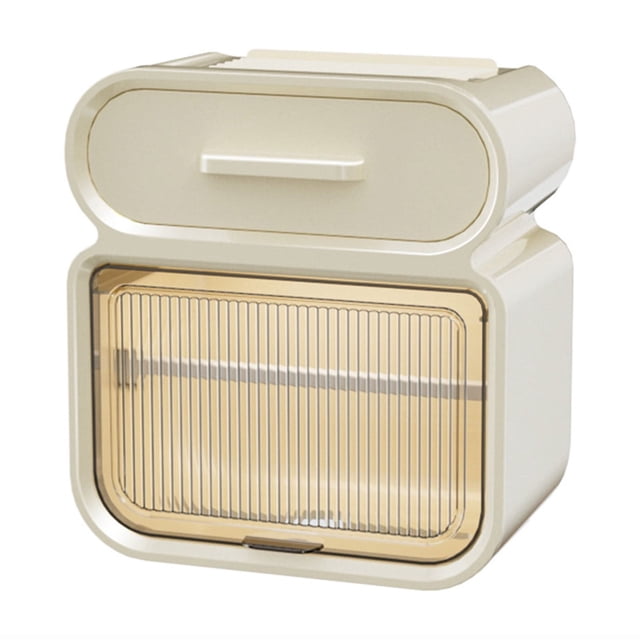 Rouleaux de Papier Hygiénique, Boîte de Rangement pour Papier Hygiénique Boîte de Papier Hygiénique Imperméable Boîte de Papier Hygiénique Murale Sans Perçage Boîte à Papier Support de Rangement pour Rouleaux de Papier Hygiénique pour Ranger des Articles Couvercle de Boîte à Mouchoirs