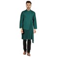 thumbnail image 1 of Atasi Indian Designer Kurta For Mens Party Wear Solid Color Ethnic Long Shirt, 1 of 7