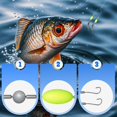 thumbnail image 4 of 5 Pcs Double-Hook Reverse Bottom Grid, Hameçons de Pêche Doubles, Hameçons Doubles pour une Pêche Fluide, pour Débutants Amateurs et Professionnels en Extérieur, 4 of 6