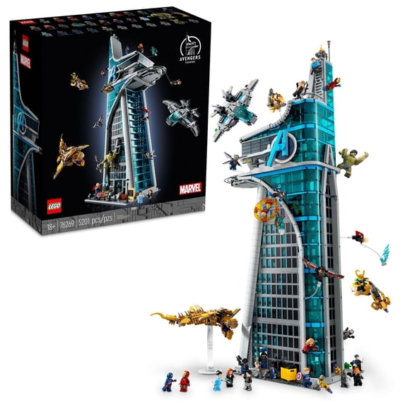 LEGO Super Heroes Marvel La tour des Avengers 76269 Ensemble de construction (5201 pièces)
