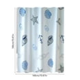 thumbnail image 3 of Shower Curtain Hooks Shower Curtain Waterproof Mold-Resistant Thick Type Bathroom Curtain Installation Kit Bathroom No-Punch Separation Curtain Door Curtain Window Curtain Hanging Curtain, 3 of 6