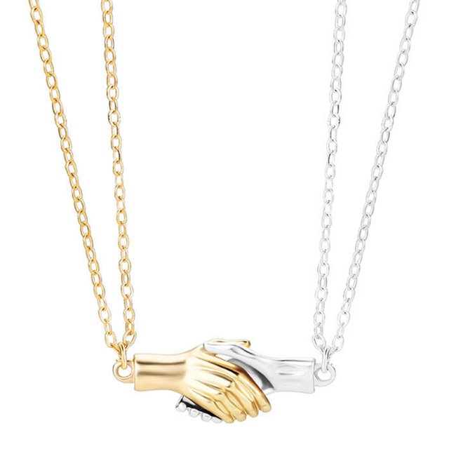 Colle Collier Magnetic Magnetic: 2pcs Mode Collier Collier Pendentif Collier