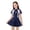 #03-Dark Blue, variant on Toddler Bathing Suit Girl One Piece Girls Bathing Suits Size 7-8, Long Sleeve Piece Swimsuit for Girls UPF 50 Sun Rash Guard With Comfortable Design for Kids Swimming Beach Pool