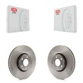 thumbnail image 1 of CMX Front Disc Brake Rotors Pair for Car 2003-2014 Volvo XC90 with 328mm Diameter Rotor K8-100536, 1 of 8