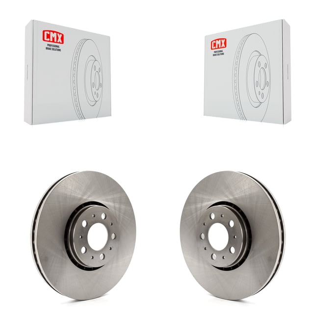 CMX Front Disc Brake Rotors Pair for Car 2003-2014 Volvo XC90 with 328mm Diameter Rotor K8-100536