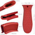 thumbnail image 2 of Ensemble de 4 Pcs Poignée Chaude en Silicone Poignée de Pot en Silicone Couvercle d'Isolation Poignée de Pot Combinaison Épaissie, 2 of 2