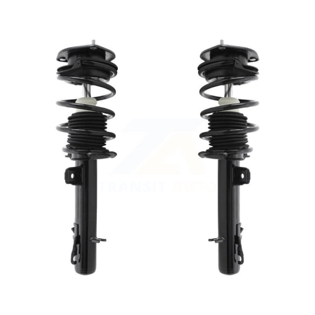 Transit Auto Front Complete Shocks Strut and Coil Spring Mount Assemblies Kit for Car Mini Cooper 07-08 Excludes Convertible Wagon JCW Models; 09-15 Coupe Models - K78A-100213