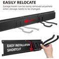 thumbnail image 4 of Tool Organizer Wall Mount Garage Storage Wall Organizer Garden Tool Storage Rack with PC fabric bag holder with Hooks with Straps use for Ski Gears Rake Shovel Yard Tool, 4 of 7