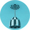 thumbnail image 1 of Ahgly Company Tapis d'Intérieur Ronds de Style Transitionnel Lavables à la Machine, Vert Turquoise Foncé, 6 Pieds Rond, 1 of 7