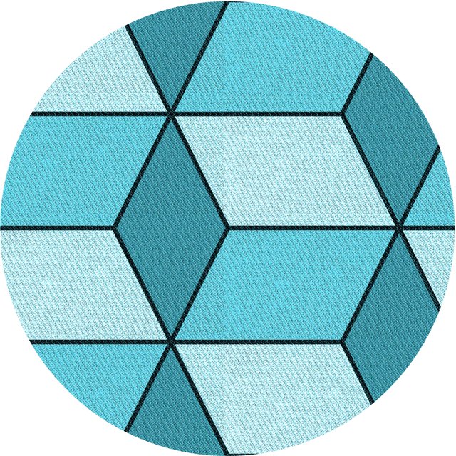 Ahgly Tapis Rond Lavable en Machine Intérieur Transitionnel Vert Mer Clair, 8 Pieds Rond