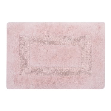 Mainstays Racetrack 100% Cotton Pink Bath Rug, 17" x 24"