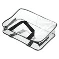 thumbnail image 1 of Unique Bargains L Size Clear PVC Toiletry Bag Makeup Cosmetic Pouch with Zipper Handle, Black, 1 of 6
