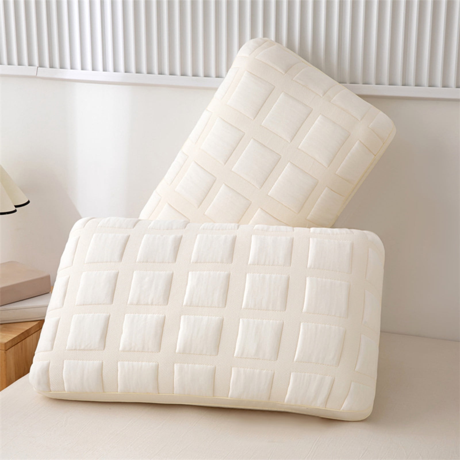 Meitianfacai Home Use High Elastic Bread Soft Pillow Adult Cervical Spine Hotel Whole Head Pillow Core Live Feather Down Fiber Pillow