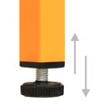 thumbnail image 5 of vidaXL Meuble TV - Acier Jaune Moutarde, 105x35x50 cm, 5 of 5