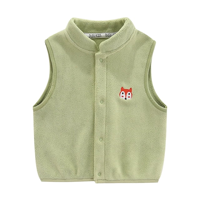Kcodviy Manteau Robe d'Hiver pour Tout-Petits Garçons Filles, Gilet Dessin Animé, Manteau, Veste, Manteaux pour Filles, Enfant, Manteau Chaud en Molleton, Manteau d'Extérieur, Veste Sans Manches