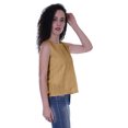 thumbnail image 4 of Moomaya Haut Sans Manches Uni pour Femmes Blouse en Schiffli Tunique Décontractée d'Été, 4 of 6