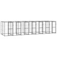thumbnail image 1 of vidaXL Niche pour Chien Extérieure en Acier 16.94 M2, 1 of 4