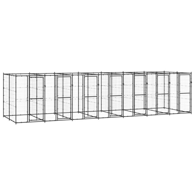 vidaXL Niche pour Chien Extérieure en Acier 16.94 M2