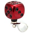 thumbnail image 4 of Vehicle Handle , Dice Shape Steering Wheel  Knob Labor Saving Universal    For Cars Trucks Tractors Boats Red, 4 of 8
