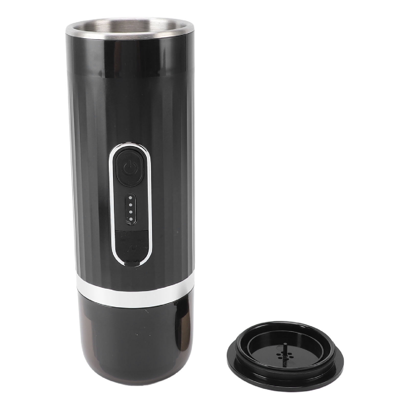 Portable Coffee Machine, Automatic Extraction Leakproof Electric Portable Coffee Maker Black  for Office