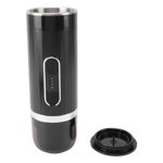 Portable Coffee Machine, Automatic Extraction Leakproof Electric Portable Coffee Maker Black for Office