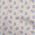 thumbnail image 1 of oneOone Viscose Chiffon Beige Fabric Circus Sewing Craft Projects Fabric Prints By Yard 42 Inch Wide-aC, 1 of 5