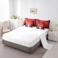 thumbnail image 3 of YST Ensemble de Douillette Grand 7 Pcs, Rouge et Or, Ensemble Complet de Batterie Tout-en-un avec Ensemble de Draps pour Enfants et Adultes, Ensemble de Literie Instrument de Musique Jazz, Ensemble de Lit Réversible Hip-Hop Hippie, 3 of 5