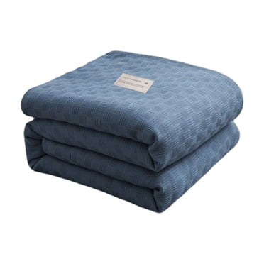 Couverture Jetée Douce Couverture de Lit en Coton Couverture Thermique en Coton pour Lit Simple Couverture Légère de Lit Respirante Douce Confortable Couverture pour Toutes les Saisons Couvertures Jetées pour Lit