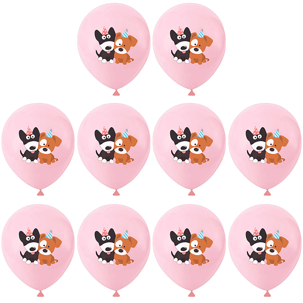 Pet Party Balloon Printed - 10PCS Pet Birthday Balloon Dog Birthday Party Decor