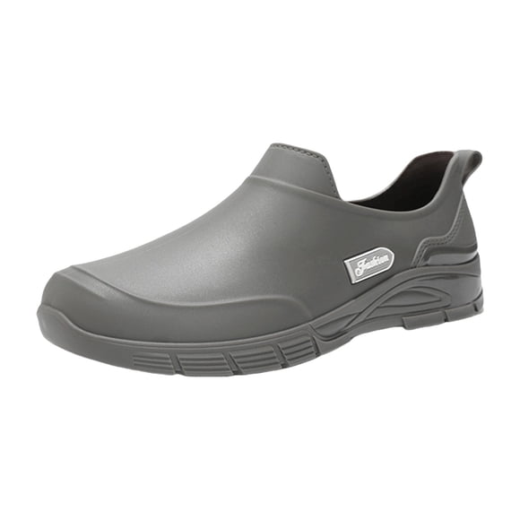 XIMIN Men's Waterproof Non Slip Chef Restaurant Kitchen Shoes Food Service Kitchen Shoes Lightweight Slip On Garden Shoes for Camping and Yard Work Outdoor Activities