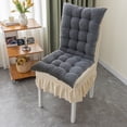 thumbnail image 2 of Meitianfacai Coussin de Chaise à Dossier Haut pour Intérieur et Extérieur, Coussin pour Porche, Coussin pour Chaise Berçante Imperméable, Coussin de Remplacement Toutes Saisons (Gris), 2 of 6