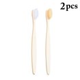 thumbnail image 2 of 2PCS Bamboo Toothbrush Vintage Natural Wood Toothbrush Nylon Bristle Toothbrush, 2 of 10