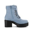 thumbnail image 3 of Unique Bargains Bottes de Combat à Cheville à Plateforme à Talon Épais pour Femmes, 3 of 8